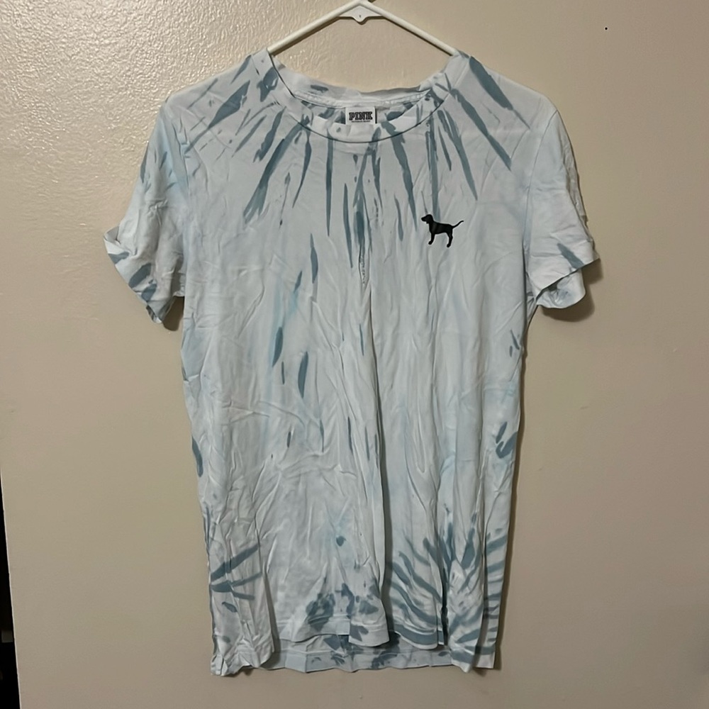 oversized pink tie dye tshirt